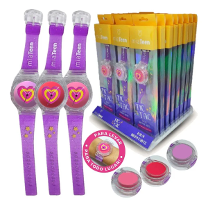 BALM HIDRATANTE RELÓGIO TIC TAC MIA MAKE CX 24 PÇS