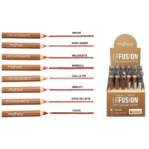 LAPIS BATOM MATTE MAHAV CX 48 PÇS