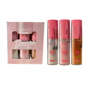 PO DE FADA FACIAL DREAM PINK 21 CX 12 PÇS