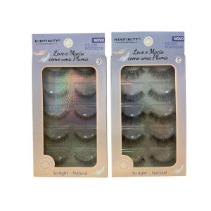 CILIOS POSTIÇOS 5 PARES LEVE E MACIA HINFINITY