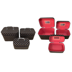 KIT 3 FRASQUEIRAS PRETA E MARROM