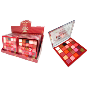 PALETA DE SOMBRAS 25 CORES TRUQUE DE MAGICA MIA MAKE CX 12 PÇS