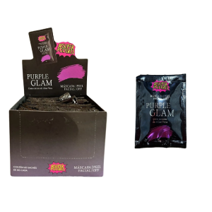 MASCARA FACIAL PEEL OFF PURPLE GLAM SUPER PODERES CX 60 PÇS