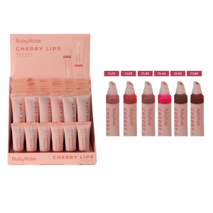 LIP BALM CHERRY LIPS RUBY ROSE CX 36 PÇS