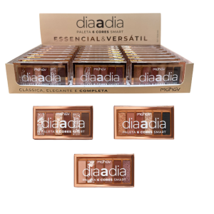 PALETA DE SOMBRAS 6 CORES DIA A DIA MAHAV CX 24 PÇS