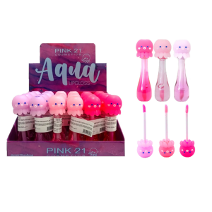 LIP GLOSS ACQUA PINK 21 CX 24 PÇS