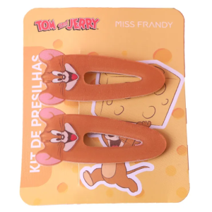 KIT COM 2 PRESILHAS DE CABELO TOM & JERRY MISS FRANDY