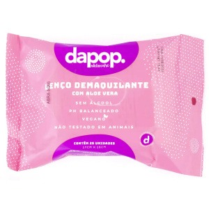 LENÇO DEMAQUILANTE ALOE E VERA DAPOP