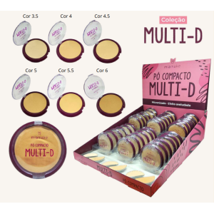 PÓ COMPACTO MULTI-D MIA MAKE CX 36 PÇS