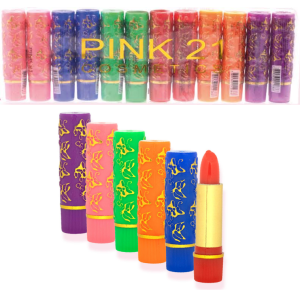 BATOM 24 HRS COLORIDO PINK 21 CART 12 PÇS