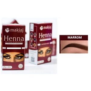 HENNA MARROM MAKIAJ