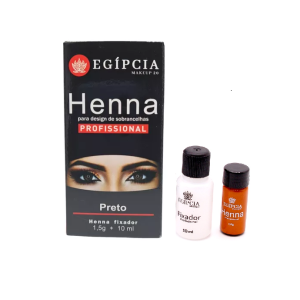 HENNA PARA SOBRANCELHA PRETA EGÍPCIA