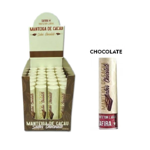 MANTEIGA DE CACAU CHOCOLATE SAFIRA CX 35 PÇS