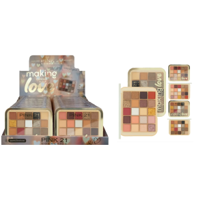 PALETA DE SOMBRAS MAKING LOVE PINK 21 CX 24 PÇS