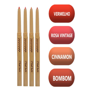 4 UNDS LÁPIS DELINEADOR RETRATIL PARA LABIOS MAHAV