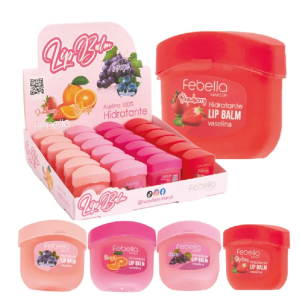 LIP BALM HIDRATANTE FEBELLA CX 24 PÇS