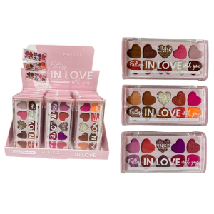 PALETA DE SOMBRAS FALLING IN LOVE PINK 21 CX 24 PÇS