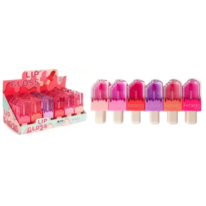 LIP GLOSS COM GLITTER PICOLE FEBELLA CX 24 PÇS