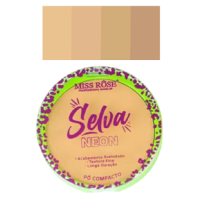 4 UNDS PO COMPACTO SELVA NEON MISS ROSE