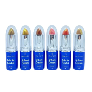 6 UNDS BATOM GLOW CREMOSO BRILHO DAS CONCHAS MIA MAKE